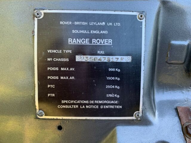 Land Rover Range Rover 1979 image number 22