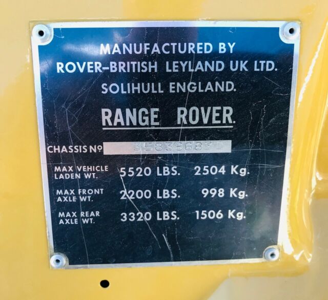 Land Rover Range Rover 1978 image number 35