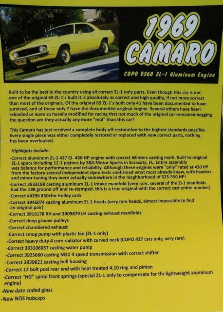 Chevrolet Camaro 1969 image number 3