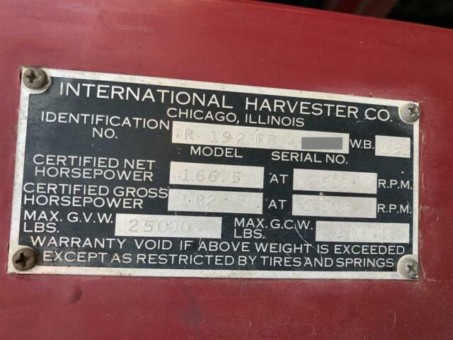 International Harvester R190 1956 image number 12