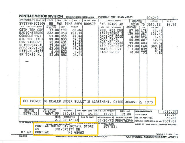 Pontiac Trans Am 1974 image number 23