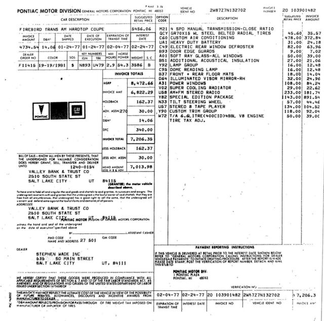 Pontiac Trans Am 1977 image number 19