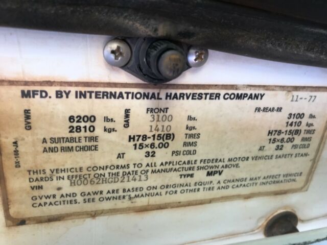 International Harvester Scout 1977 image number 15