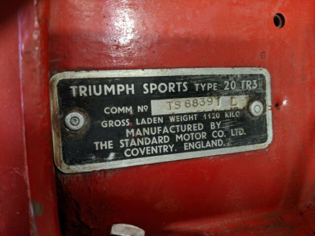 Triumph TR3 1961 image number 23