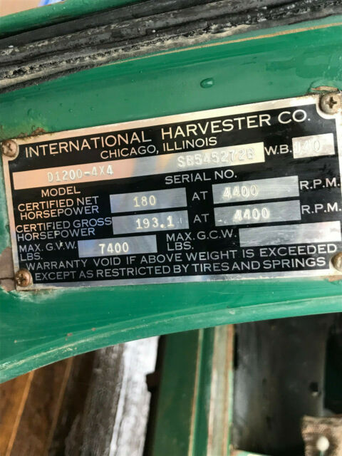 International Harvester IH 1200 4X4 1965 image number 12