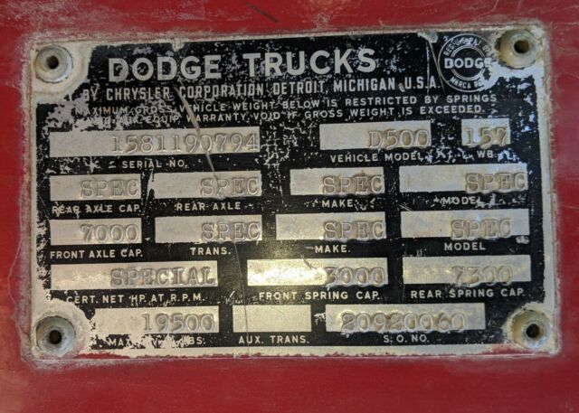 Dodge Truck 1962 image number 12