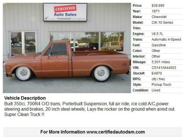 Chevrolet C-10 1972 image number 1