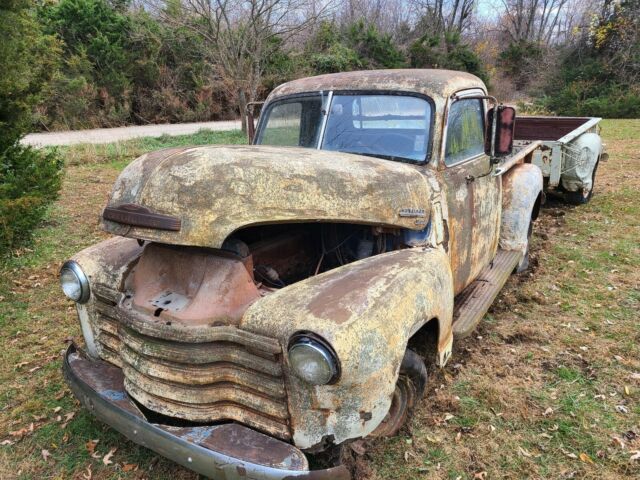 Chevrolet 3100 with 52 Chevy Truckbed Firewood Trailer 1950 image number 22