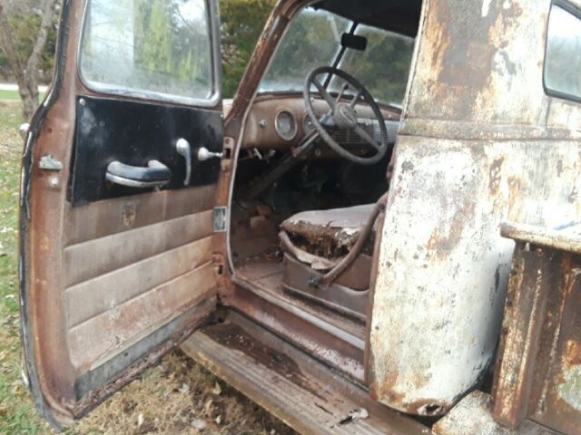 Chevrolet 3100 with 52 Chevy Truckbed Firewood Trailer 1950 image number 6