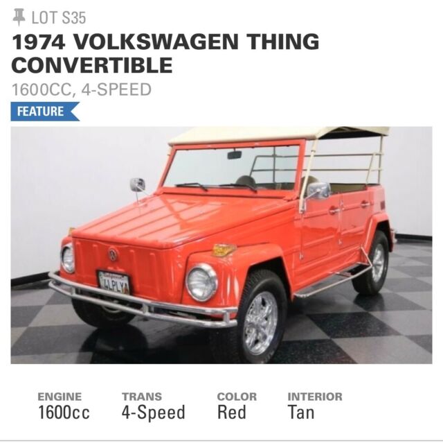 Volkswagen Thing 1974 image number 12