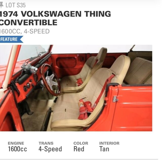 Volkswagen Thing 1974 image number 15