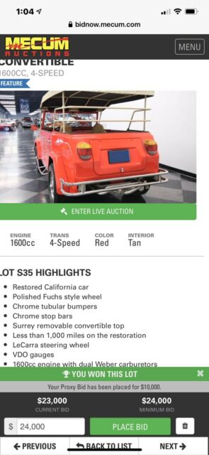 Volkswagen Thing 1974 image number 19