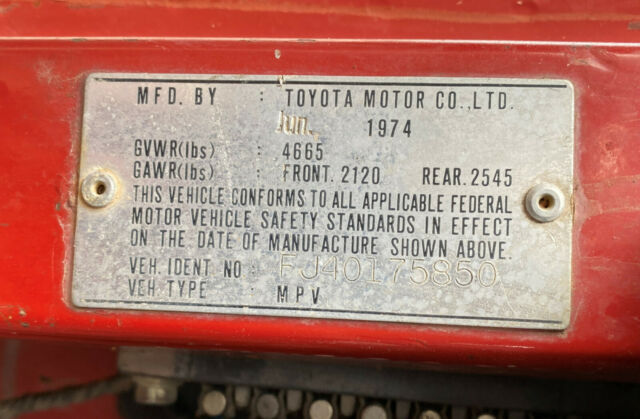 Toyota Land Cruiser 1974 image number 21