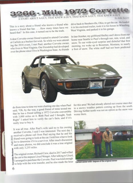 Chevrolet Corvette 1972 image number 14