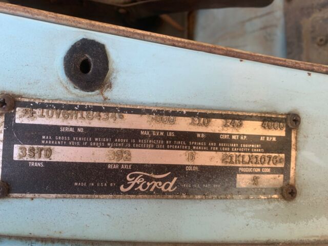 Ford Custom cab truck 1956 image number 35