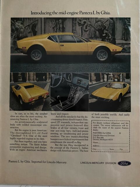 De Tomaso Pantera 1974 image number 15