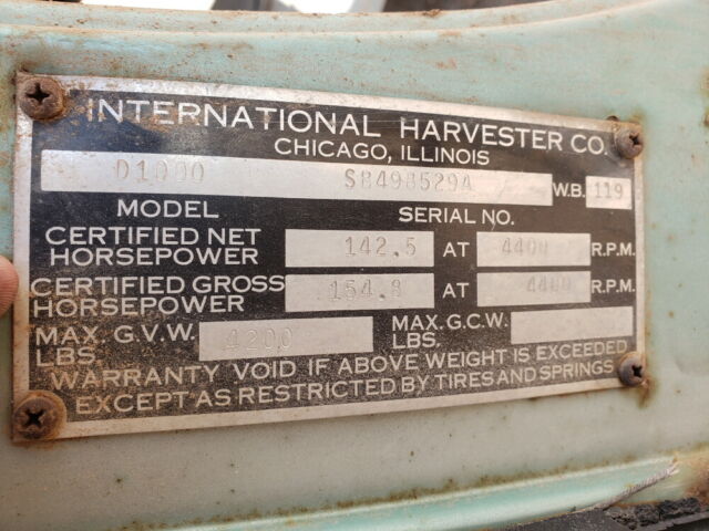 International Harvester D1000 1965 image number 21