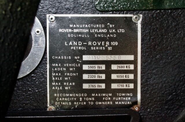 Land Rover 109 Series 3 1974 image number 21