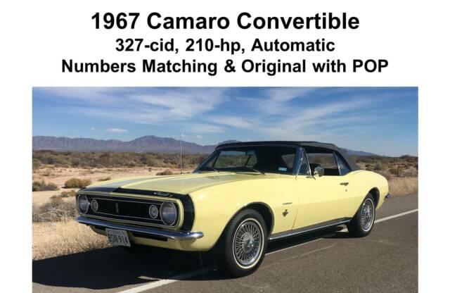 Chevrolet Camaro 1967 image number 0