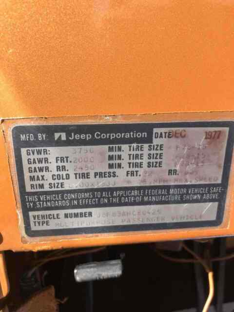 Jeep CJ 1978 image number 16