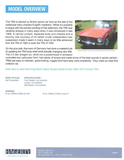 Triumph TR-6 1973 image number 31