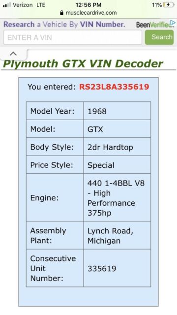 Plymouth GTX 1968 image number 21