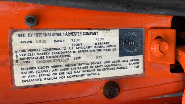 INTERNATONAL HARVESTER SCOUT II 4X4 1977 image number 22