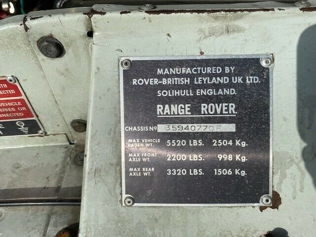 Land Rover Range Rover 1978 image number 14