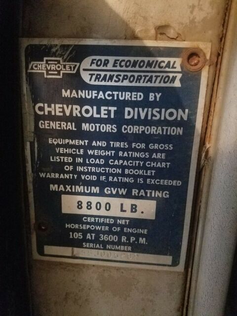 Chevrolet 3800 PANEL TRUCK 1955 image number 15