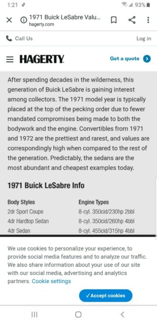 Buick Le Sabre 1971 image number 10