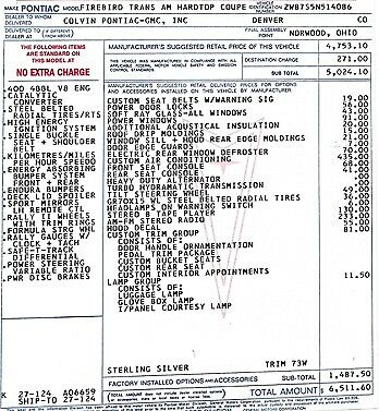 Pontiac Trans Am 1975 image number 18